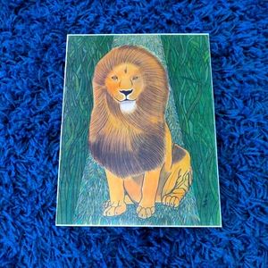 Easter Sunday Lion Art Print Safari